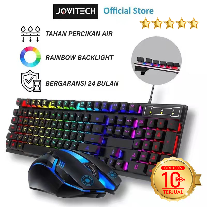 Jovitech Laserแกะสลัก RGB G12 คีย์บอร์ดและเมาส์แพ็คเกจสําหรับเล่นเกม/สาย USB สําหรับเล่นเกม RGB เชิง