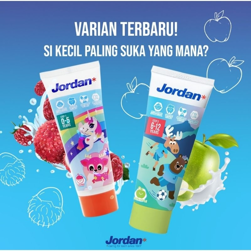 ยาสีฟัน Jordan Step 1 & Step 2 75 g / ยาสีฟัน