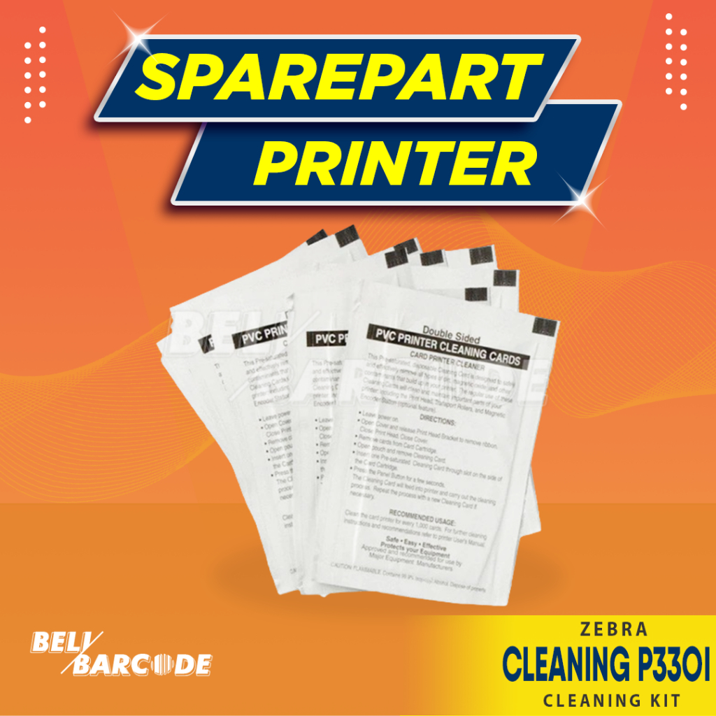ชุดทําความสะอาด Printer P330i Zebra Cleaner 105909-169 P330