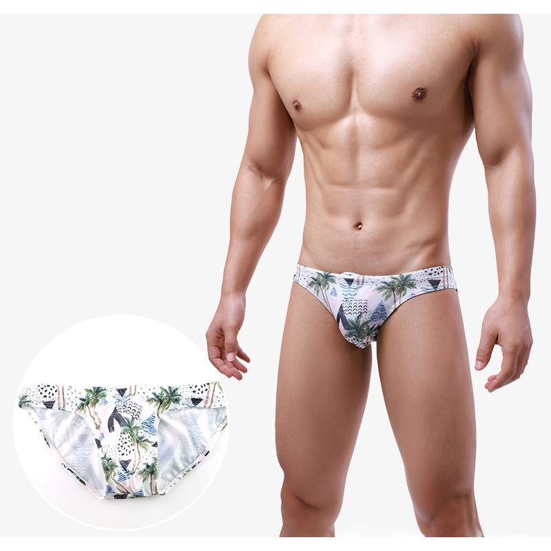 ผู้ชายชุดว่ายน้ํากางเกงว่ายน้ําผู้ชายดอกไม้พิมพ์กางเกงว่ายน้ํา A912SB