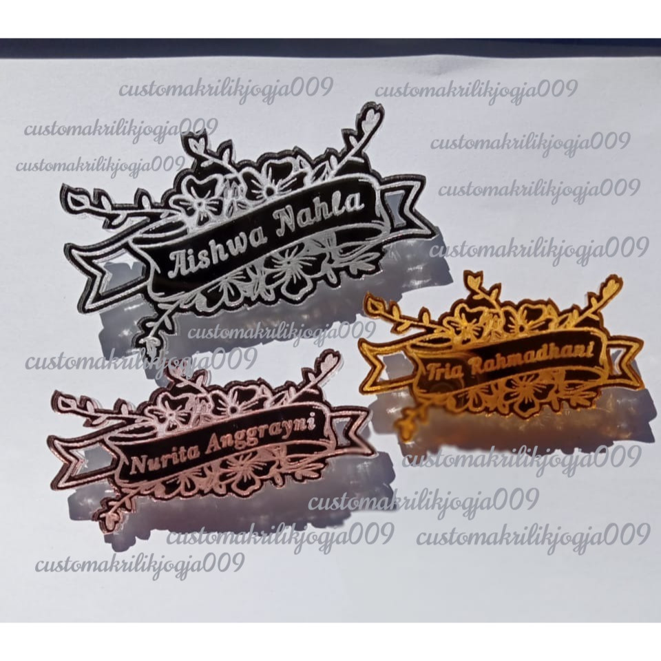 CUSTOM NAME ACRYLIC BROSS CODE (Y)