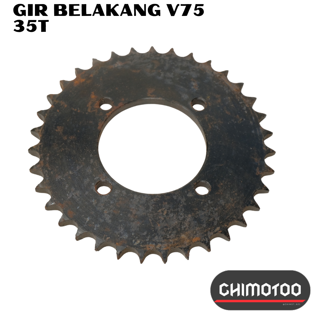 Yamaha U7 U5 V75 V80SS V80 หุ่นยนต์ Super Deluxe ยอดเยี่ยม YL1 YB100 L2G L2SN 35t เกียร์ด้านหลัง