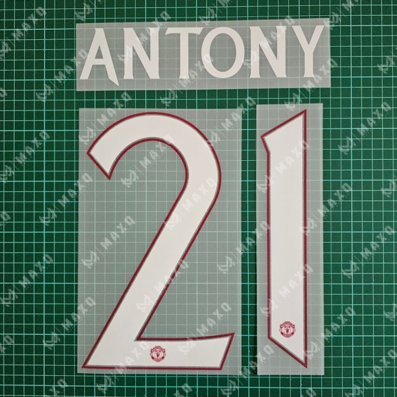 [ Nameset ] JERSEY MAN UNITED AWAY 2023 2024 CUP Ver ANTONY