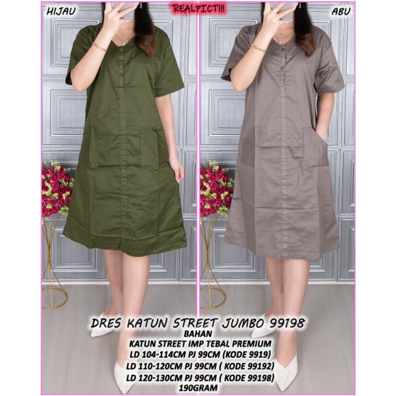 Katun Jumbo STREET Cotton Dress 10935 BRT