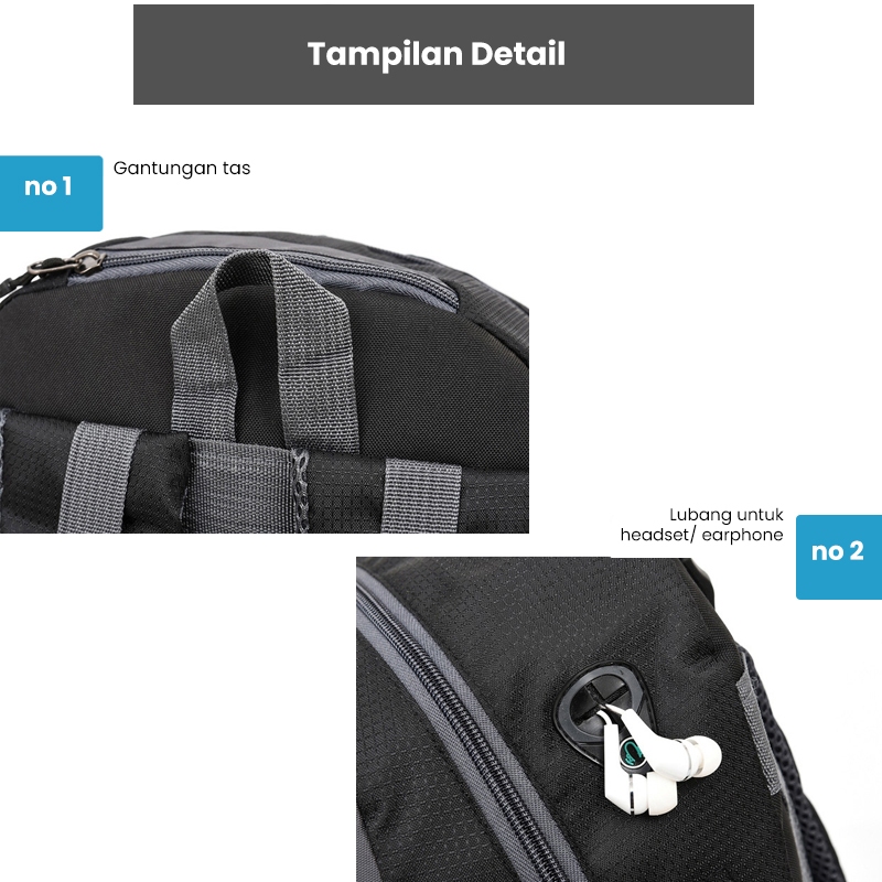 BEST TECHDOO 40L MENS MOUNTAIN BACKPACK HIKING CAMPING BACKPACK LAPTOP UNISEX กันน้ํา TRAVEL