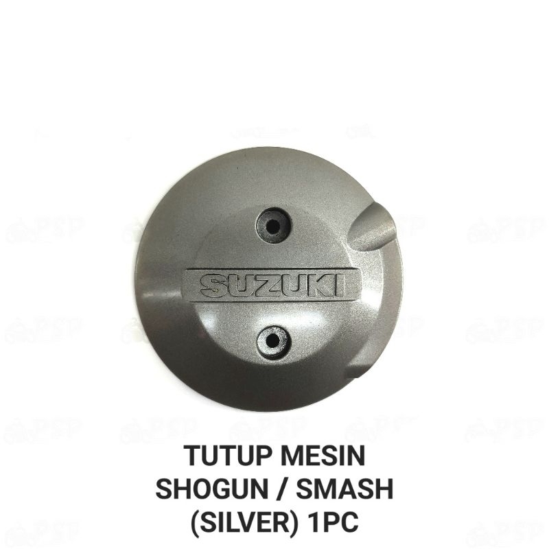 Mesin ฝาครอบเครื่องยนต์ สีเงิน สําหรับ Suzuki Smash Lama Old Smash 110 Smash R New Shogun 110 Shogun 125 Arashi