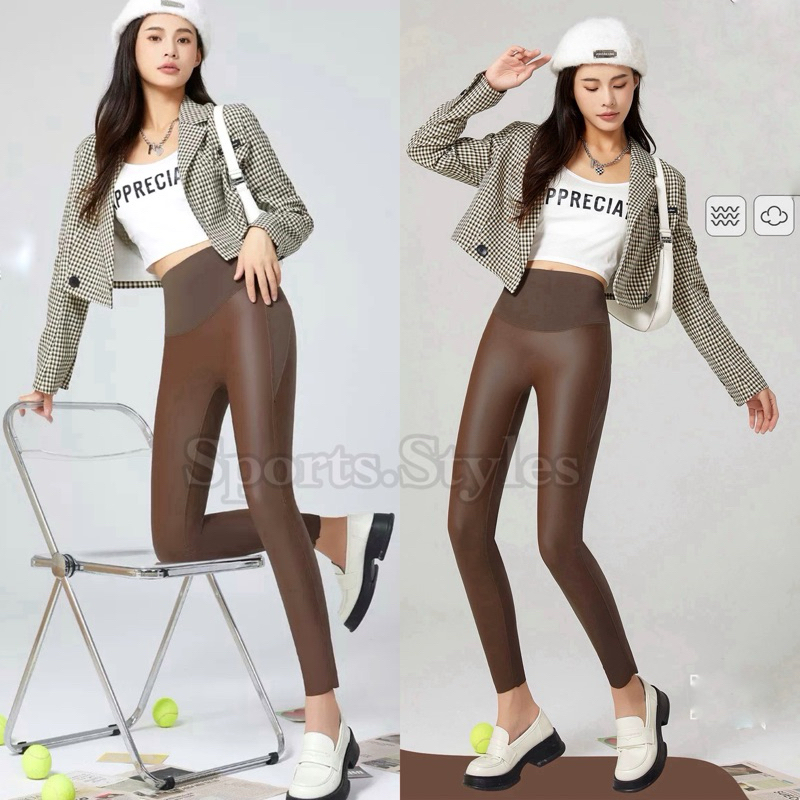 7j Sports.Styles,.id เลกกิ้งหนังยาว 6060 สําหรับผู้หญิง