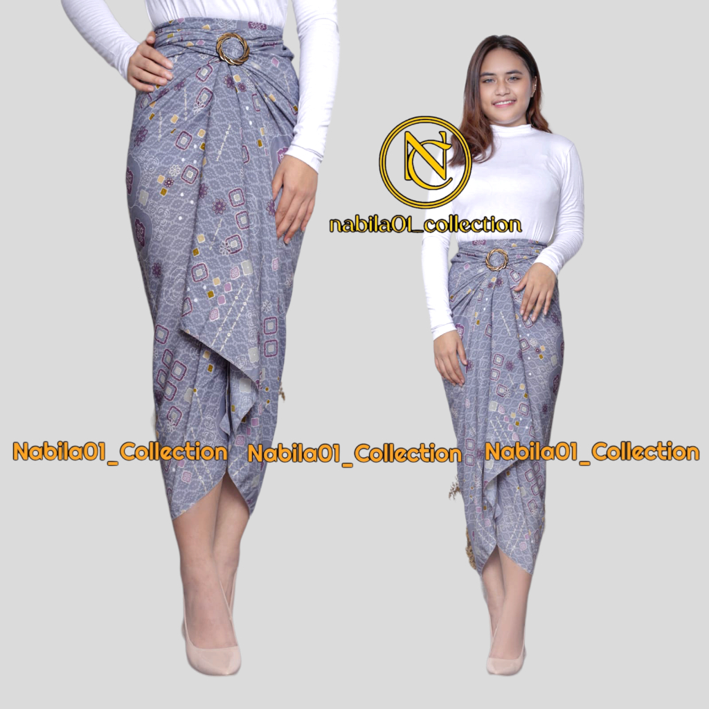 Wrap Skirt VOL.1 Modern Batik Bottom Nabila Wrap Skirt01