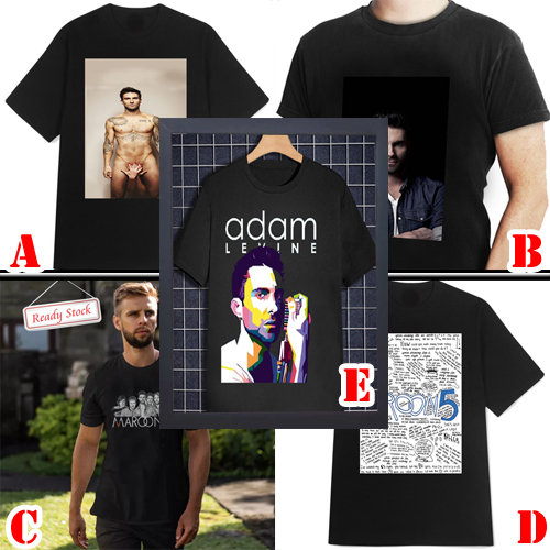 เสื้อยืด Maroon 5 Adam Levine Cotton 100%