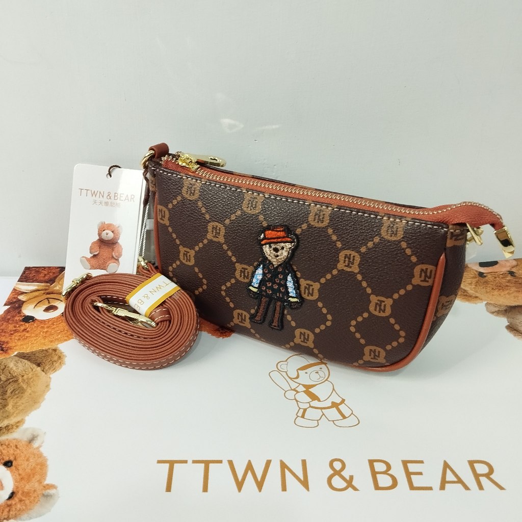 Ttwn Bear Original TT2183 กระเป๋าสตางค์ สําหรับผู้หญิง TTWNBEAR