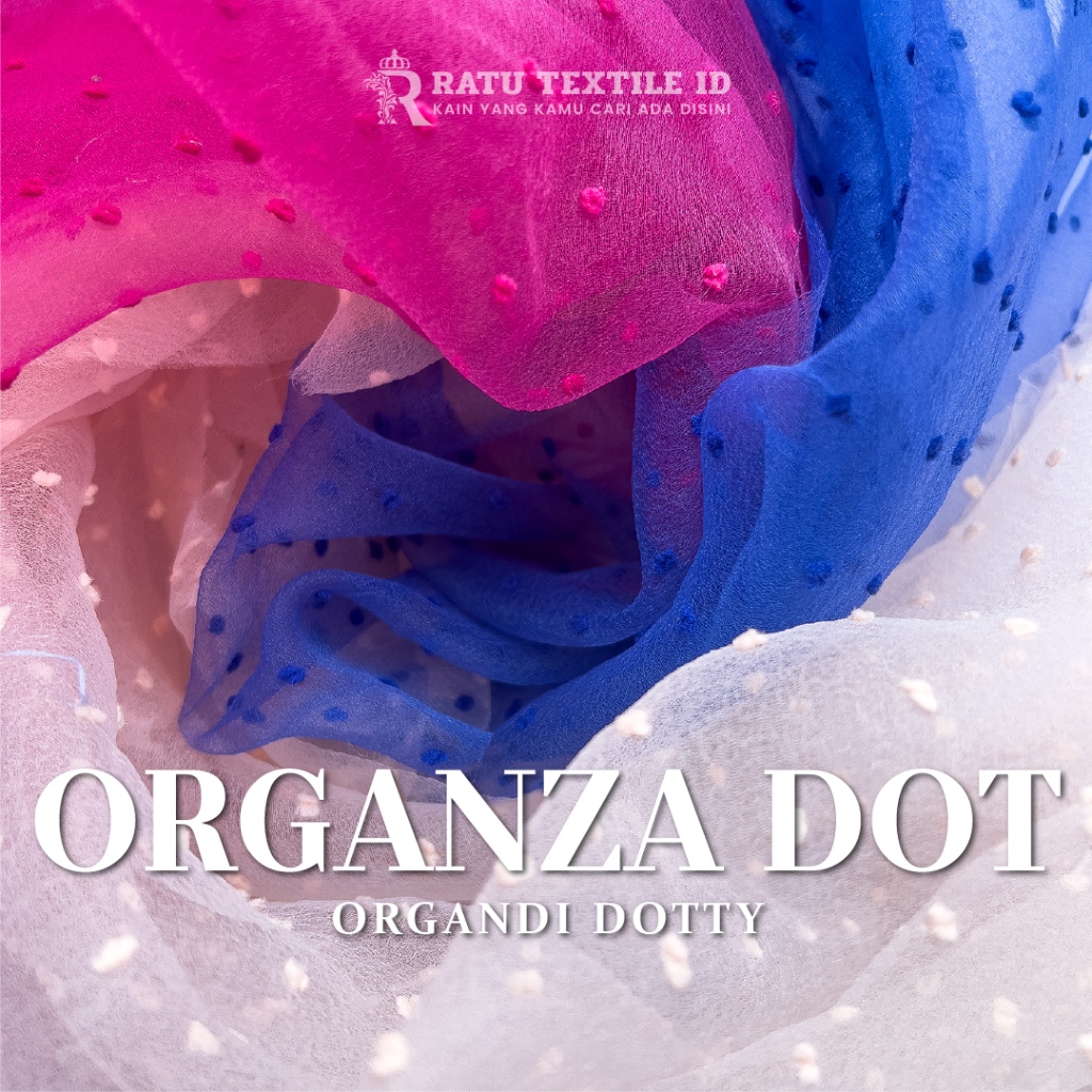 ผ้า Dot Organza / Dotty Organza / Organza ด่าง / Organza Dot