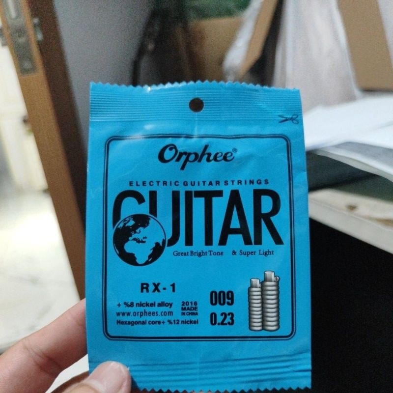 RX1 สายกีต้าร์ขายปลีกไฟฟ้า เบอร์ 1 orphee/senar orphee ปลีก