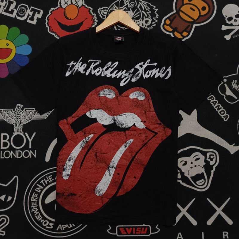 เสื้อยืด พิมพ์ลายวง Rolling Stones Tag GTS