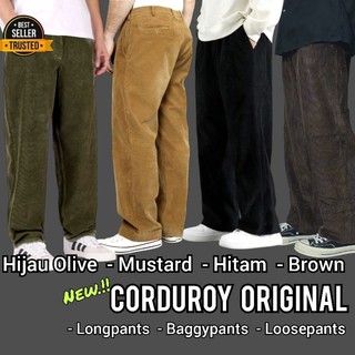 OUTFITCITY Celana Panjang Corduroy Original Kualitas Real Video Loosepants Baggy Pants