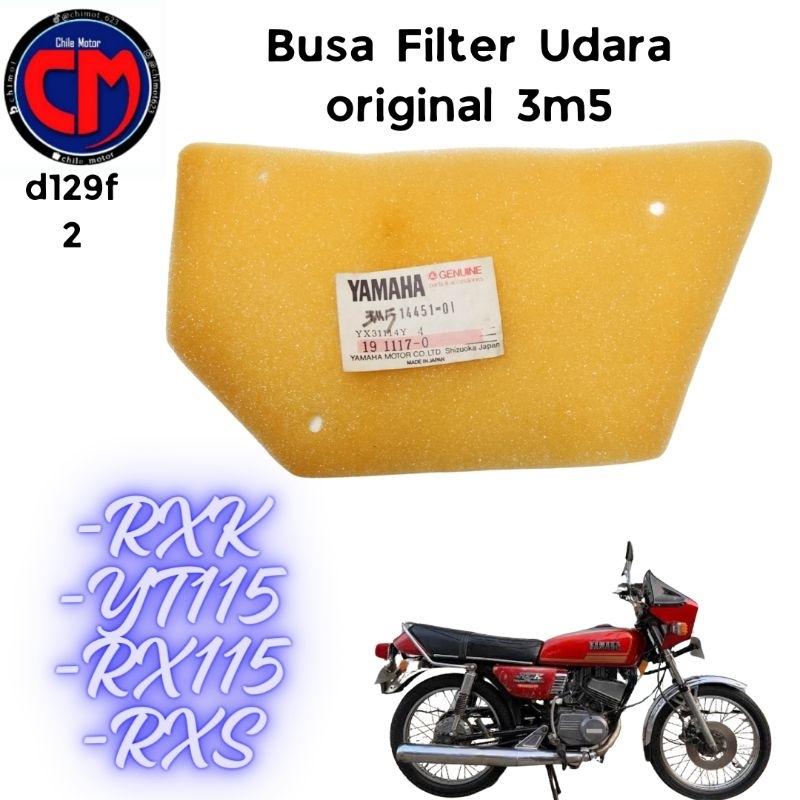 ฟองน้ําโฟมกรองอากาศ Yamaha Rxs Yt 115 Rx Special Rxk125 Rxk135 NOS B.16I