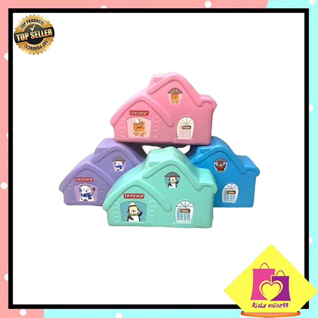 Rizkyonline88 Miko House Piggy Bank Takuma Coin Saver Piggy Bank CRM118