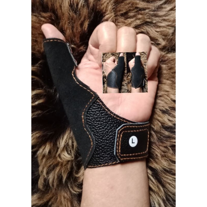 Thumb Arrow Rest Glove หนังวัว