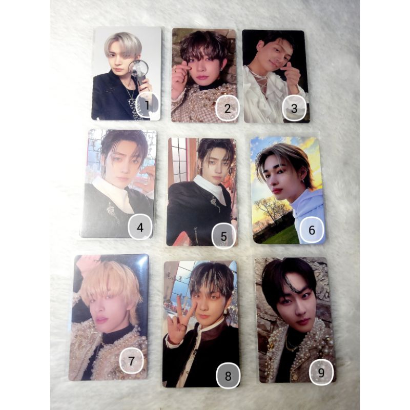 LUCKY DRAW ENHYPEN SW M2U PWS R1 R2 โฟโต้การ์ดสีเข้มอย่างเป็นทางการ