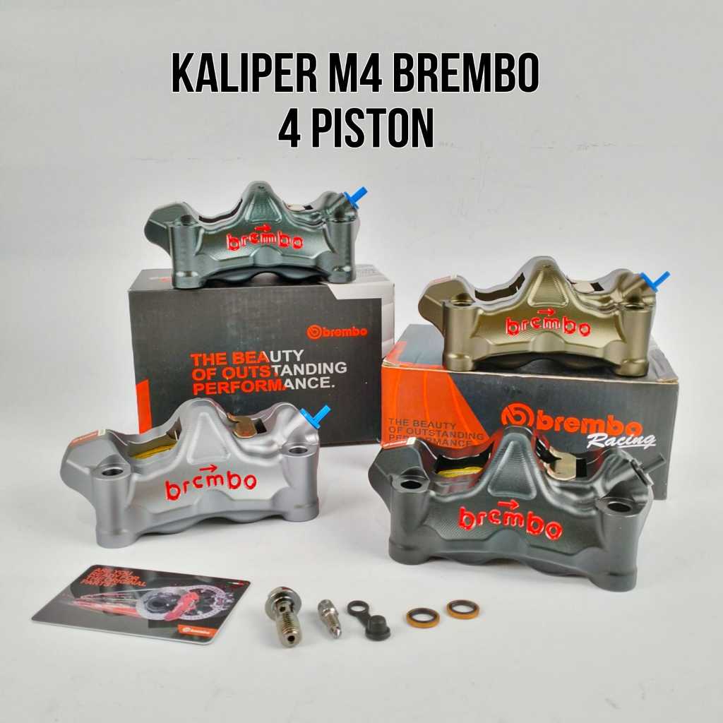 Brembo Caliper 4 PISTON GP4RZ 33R ผลิตภัณฑ ์ เดิม M4 อลูมิเนียม CNC