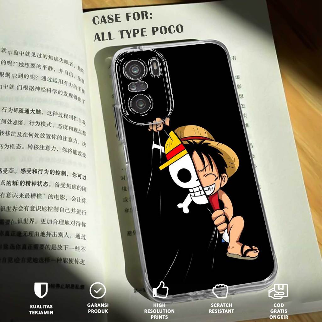 HP Case Poco C65 M5 M5s Xt X3 Gt X3 Pro X5 5G X5 Pro 5g - O PIECE Motif - เคสมือถือ - ซิลิโคน TPU - 