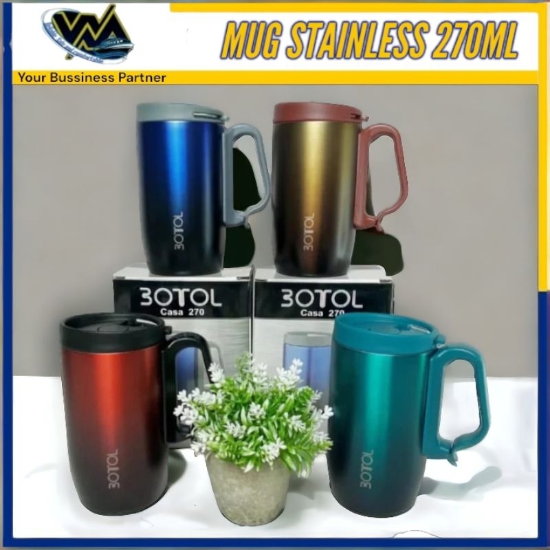 Wedia DUBLIN Stainless Glass / 304 DUBLIN Stainless Mug 270Ml / แก้วกาแฟ 270Ml DUBLIN