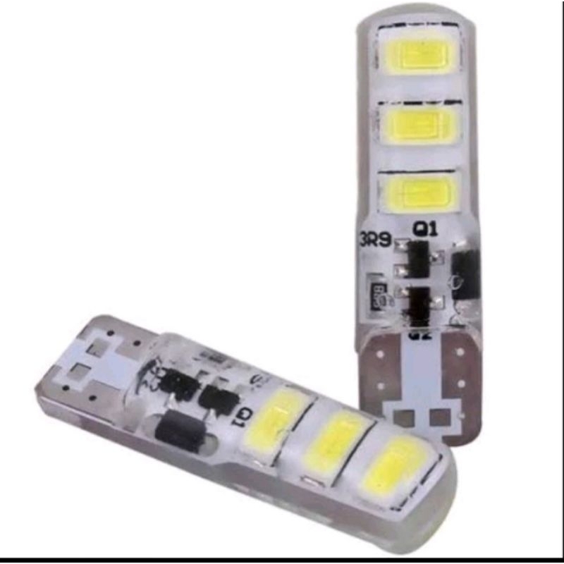 T10 SILICONE กระพริบไฟ LED พลบค่ํา