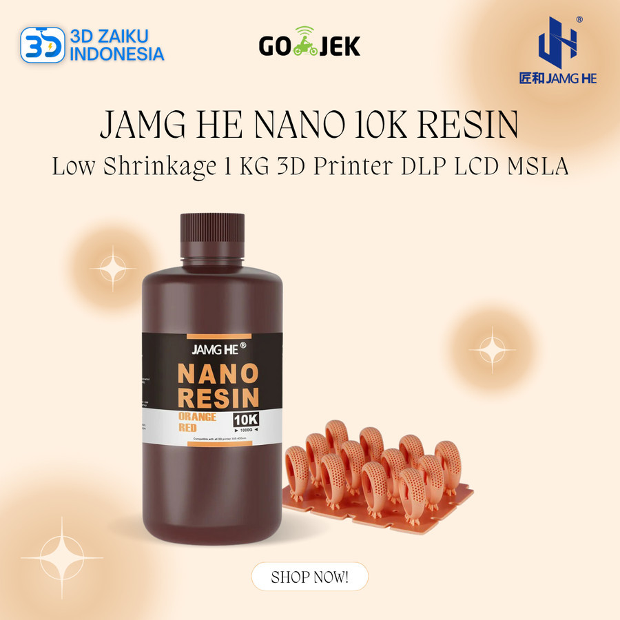 Jamg He Nano 10K Resin Low Shrinkage 1 KG 3D เครื่องพิมพ์ DLP LCD MSLA