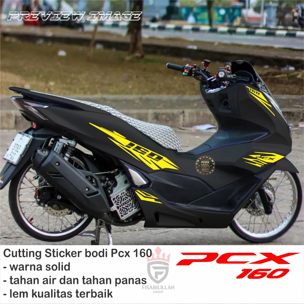 สติ๊กเกอร์ตัดมอเตอร์ไซค์ Honda PCX 160, PCX 160 แถบมอเตอร์ไซค์ - รูปที่ 4