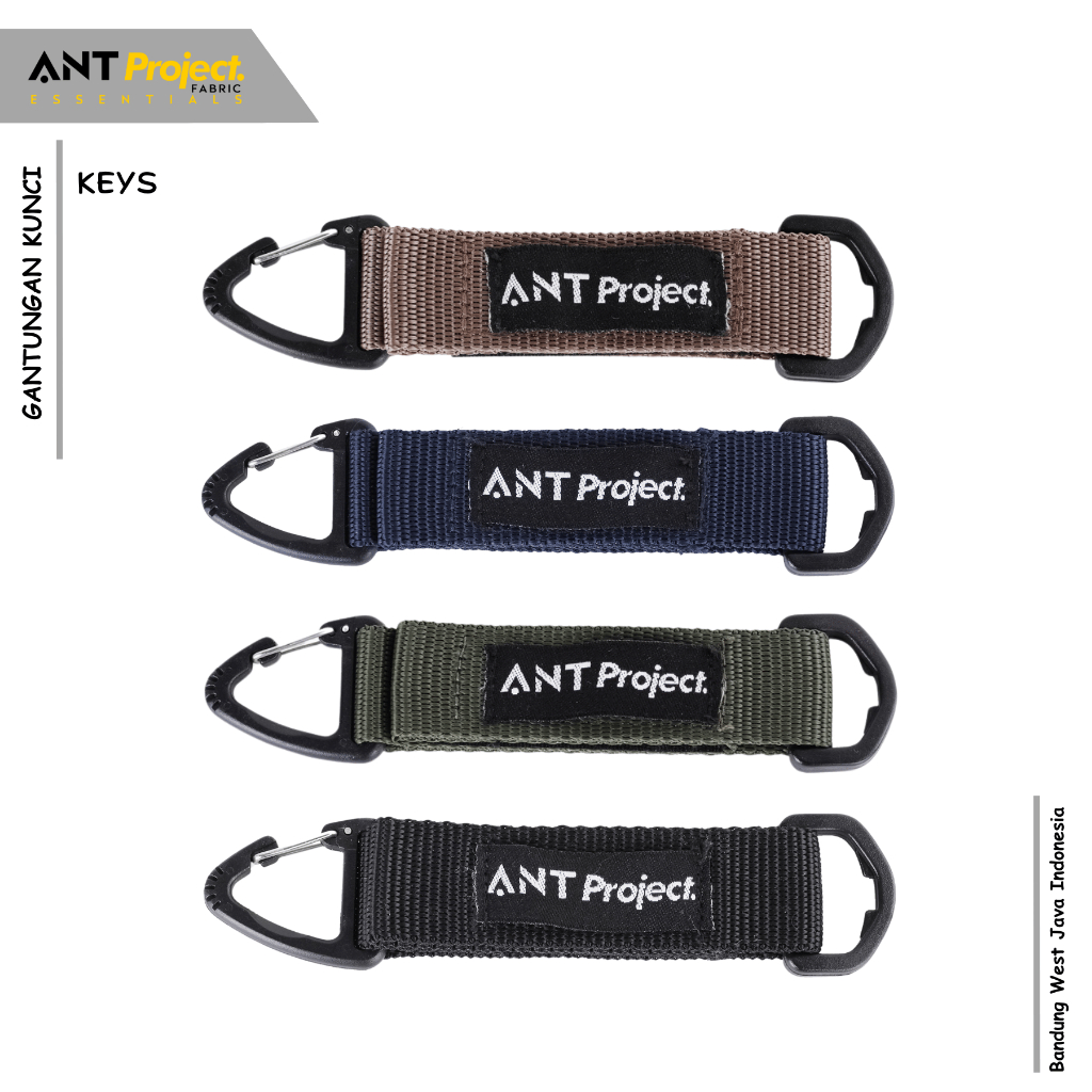 GANTUNGAN ANT PROJECT - Keycain Iron Webing Nylon - พวงกุญแจ