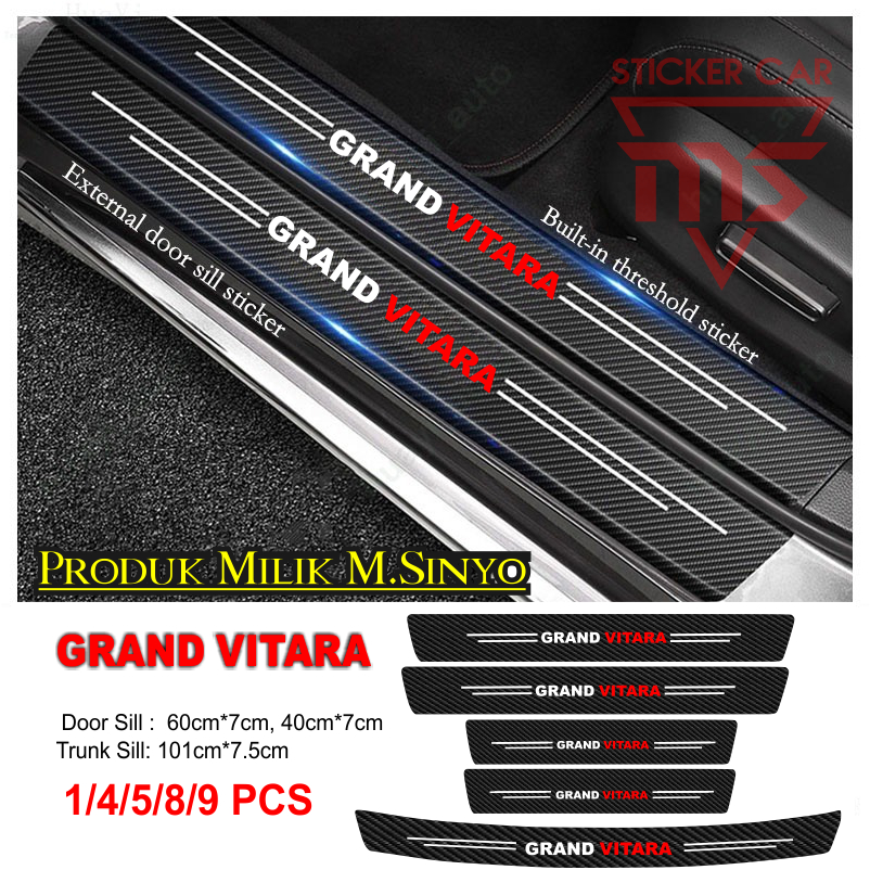 GRAND VITARA CARBON 3D PROTECTOR สติ๊กเกอร์ประตู 4 ชิ้น