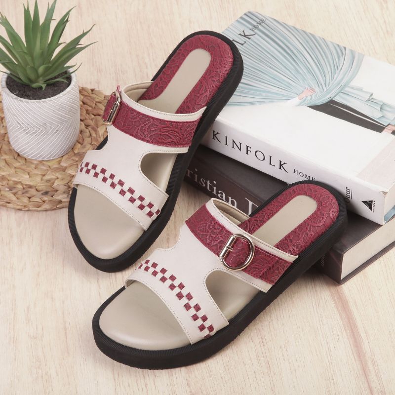 Onitrus - รองเท้าแตะผู้หญิง carous platform wedges นุ่มอินเทรนด์แบบสวม