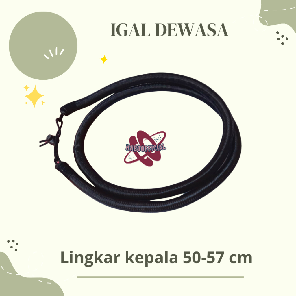 Igal TURBAN STRAP สําหรับ NEWBORN TK SD และผู้ใหญ่ / IGAL ARAB TURBAN HEADBAND