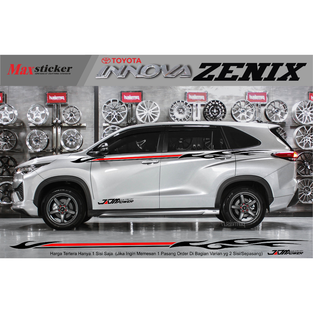 สติ๊กเกอร์ INNOVA ZENIX TOYOTA INNOVA ZENIX CAR BODY LIST STICKER