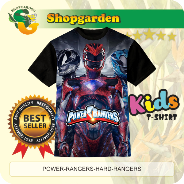 เสื้อยืด พิมพ์ลาย Power Rangers Hard Rangers สําหรับเด็กผู้ชาย และเด็กผู้หญิง |สวนช้อป