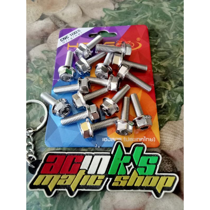 Bolt M620 DRAT 10 LENGTH 2CM STAINLESS 2 HINGES ดั้งเดิม (1 BOLT)