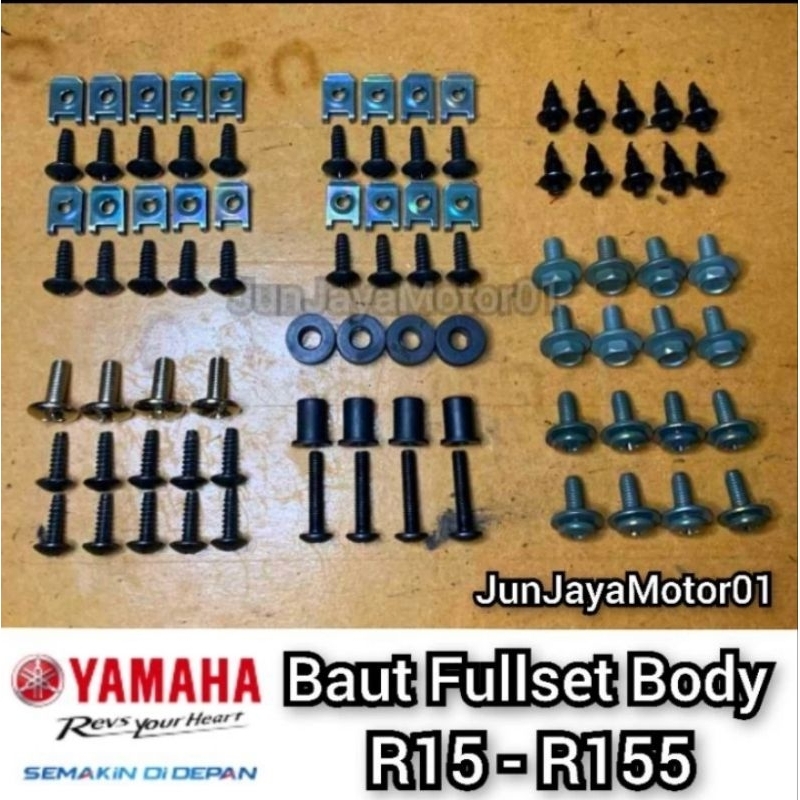 น็อตครบชุดสําหรับตัวถัง Yamaha R15/R155