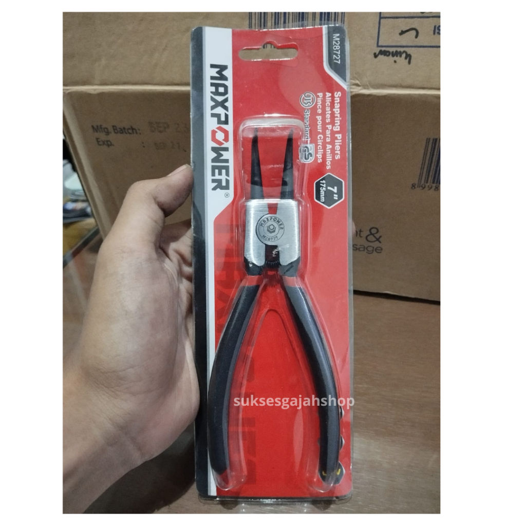 MAXPOWER 7 นิ้ว SNAP RING PLIERS MAXPOWER SNAP RING PLIERS เปิด BEND