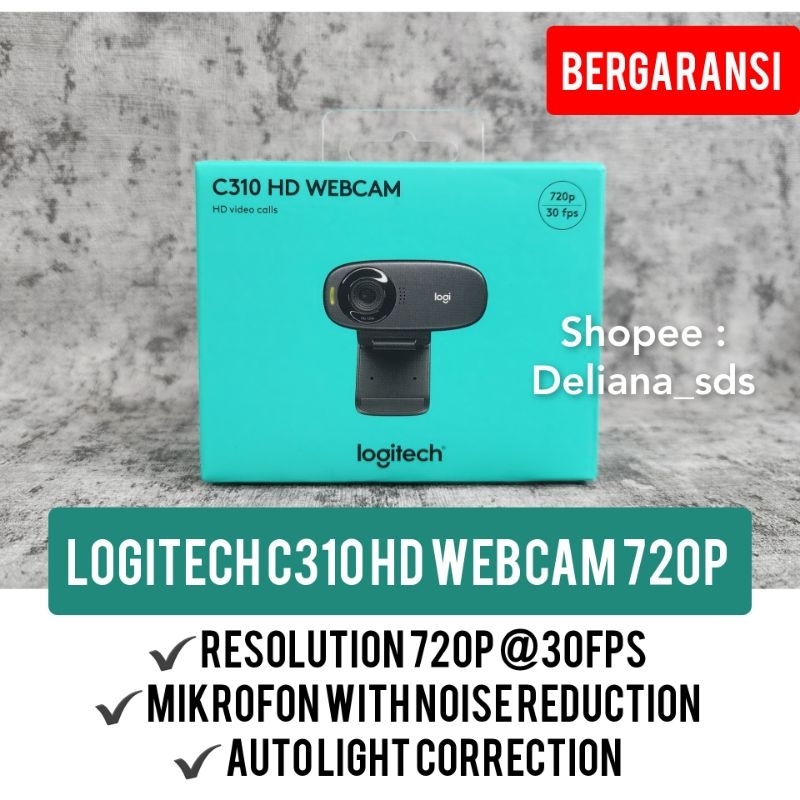 Logitech C310 กล้องเว็บแคม HD 720p รับประกัน 1 ปี กล้องเว็บแคม Logitech C310 แล็ปท็อป เว็บแคม PC