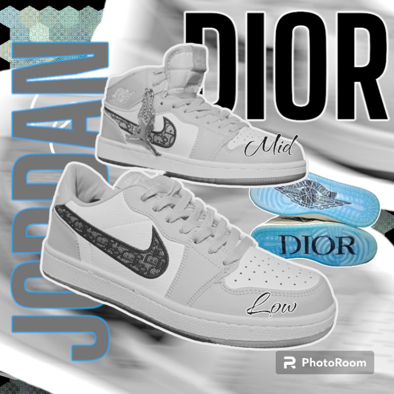 รองเท้าผ้าใบรองเท้า J0rdan D!หรือ LOW N HIGH รองเท้าผู้ชายรองเท้าผู้หญิง