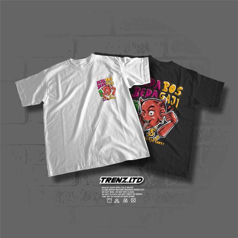 V3 เสื้อยืด Different Boss Salary Salary Boss Work Bakti / Distro เสื้อยืด Different Boss Different 