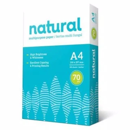 HVS / PRINT / PHOTOCOPY PAPER NATURAL A4 70 GRAM (1 RIM)