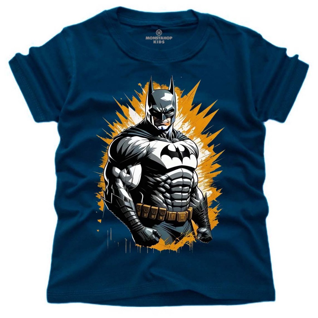 Hitam Monstahop KIDS (เสื้อยืดเด็ก) เสื้อยืดสําหรับเด็กชายและเด็กหญิงด้วย BATMAN Motif Black Fire วัสดุ 24s