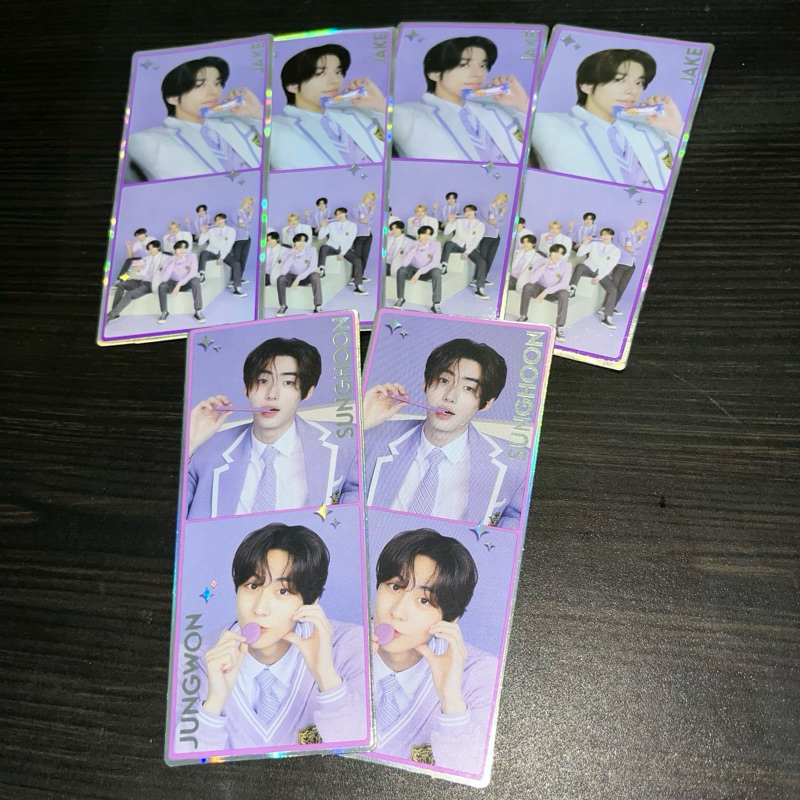 (อ่านคําอธิบาย) Enhypen x Nabati Goguma Photostrip Only Jake Sunghoon Jungwon Group