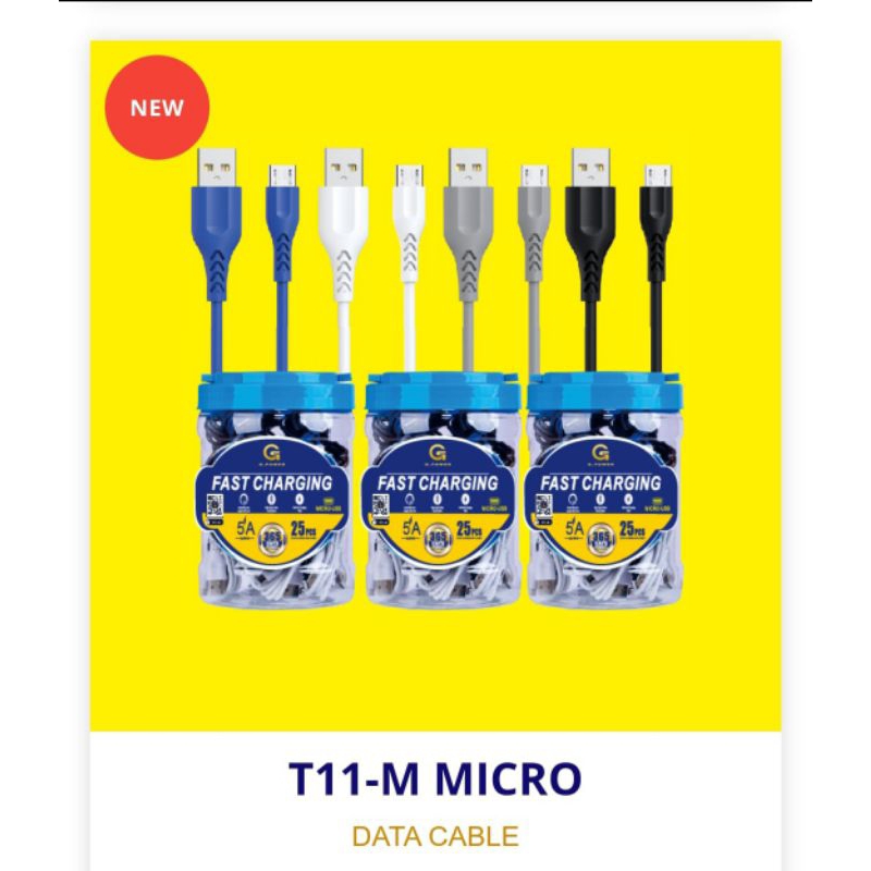 [ราคาเริ่มต้น] GPOWER 5A T11 MICRO USB DATA CABLE