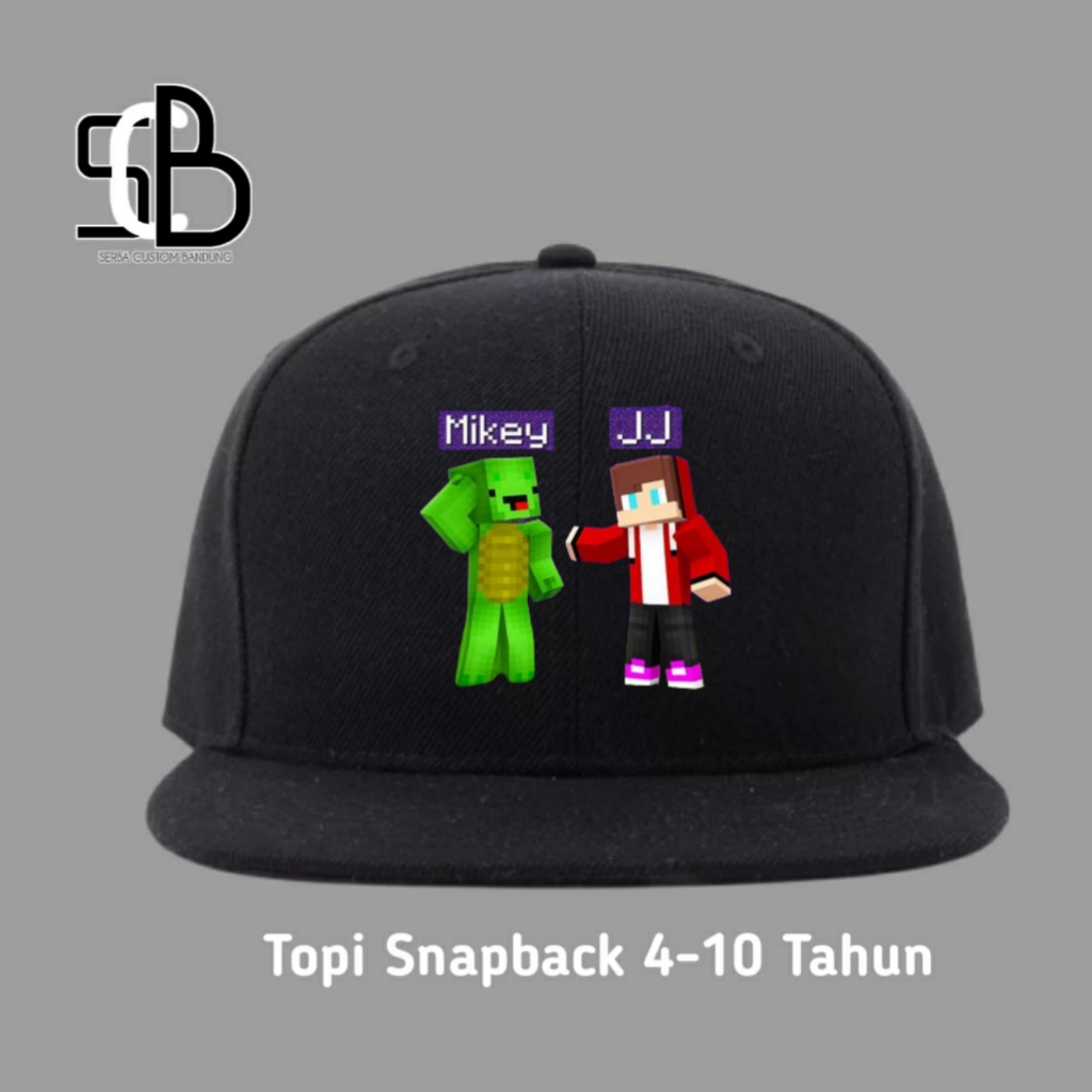 JJ & Mikey Maizen Minecraft หมวก Snapback สําหรับเด็ก