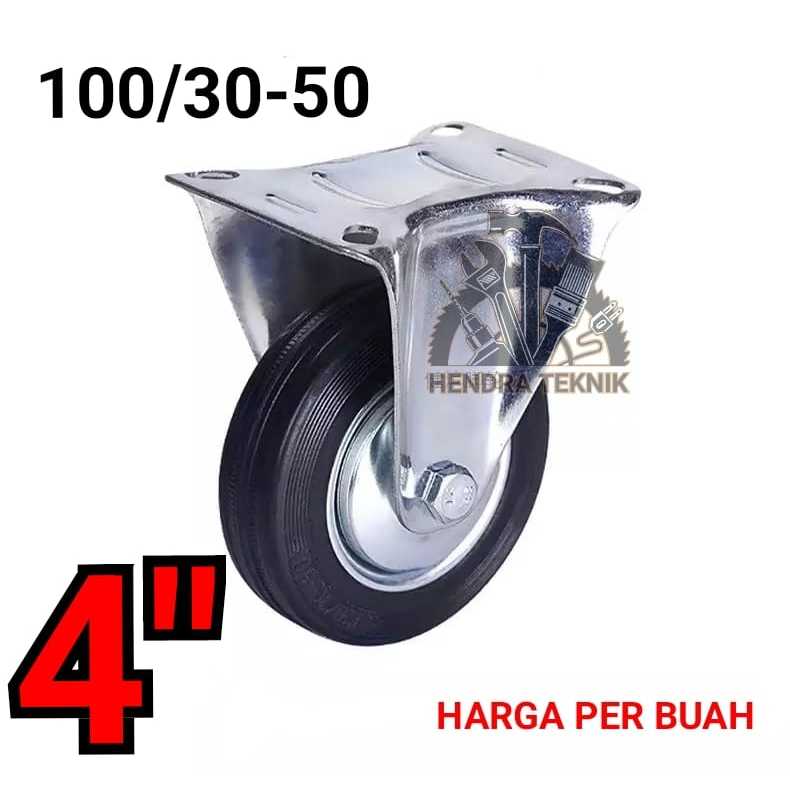 4 IN DEAD ยางล้อสีดํา 4 INCH FIXED DISPLAY WHEELS 4 INCH RIDGIT WHEELS 100MM