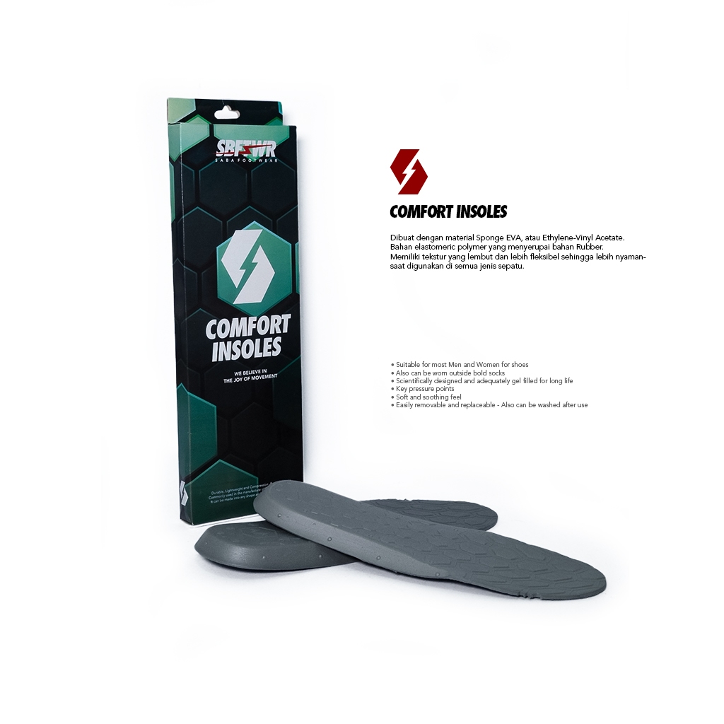 SABA - พื้นรองเท้า Premium Grey