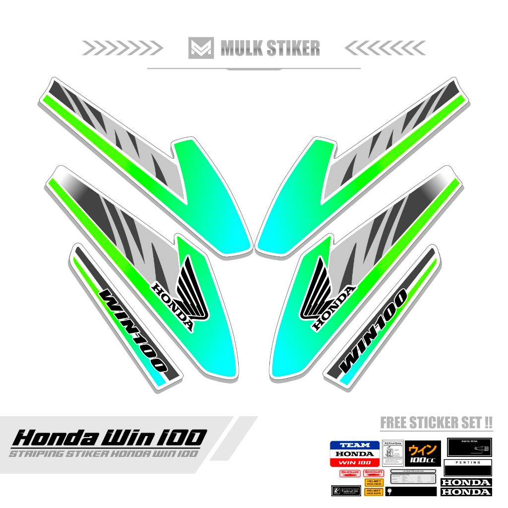 HONDA WIN STRIPING / MTF 35 / WIN 100 STICKER / WIN STICKER / STREET / STRIPING / SKOTLET / SKETOTLE