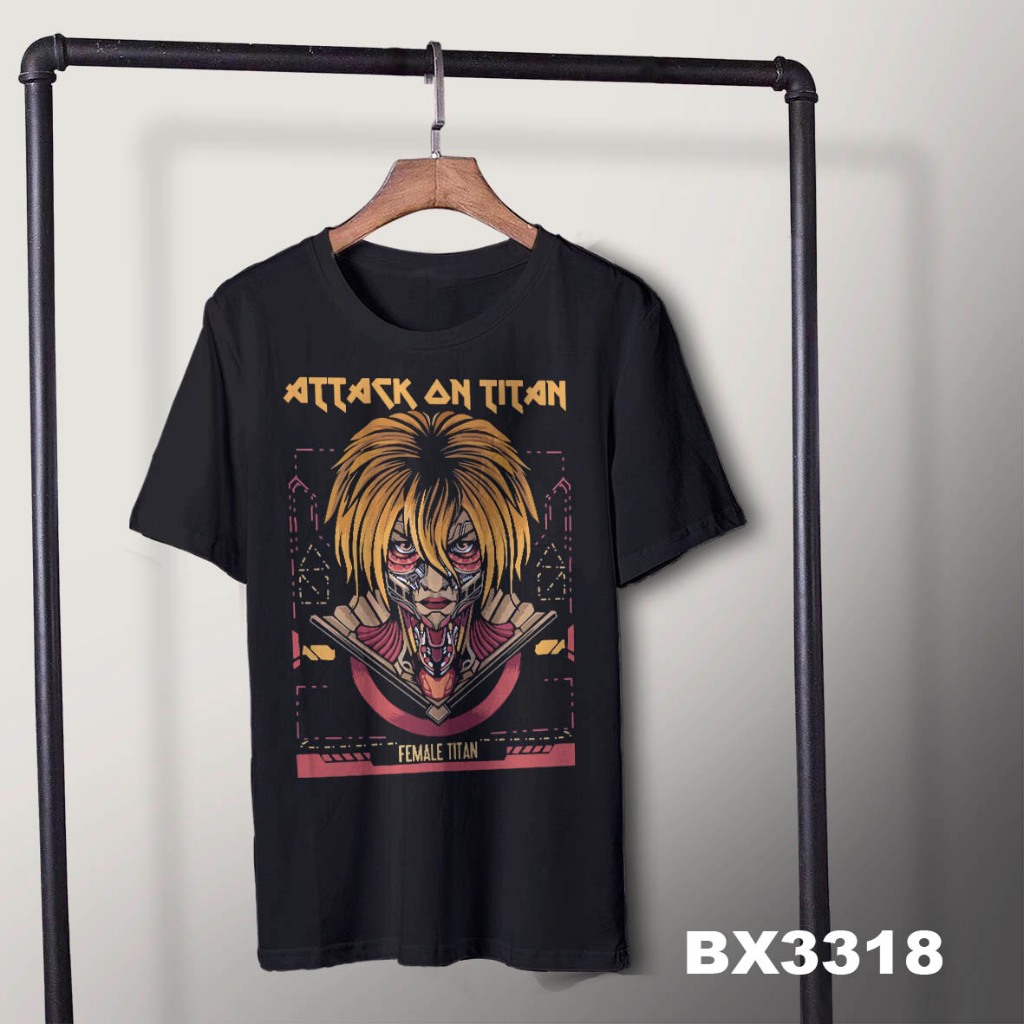 เสื้อยืดอนิเมะ Attack on Titan Female Titan