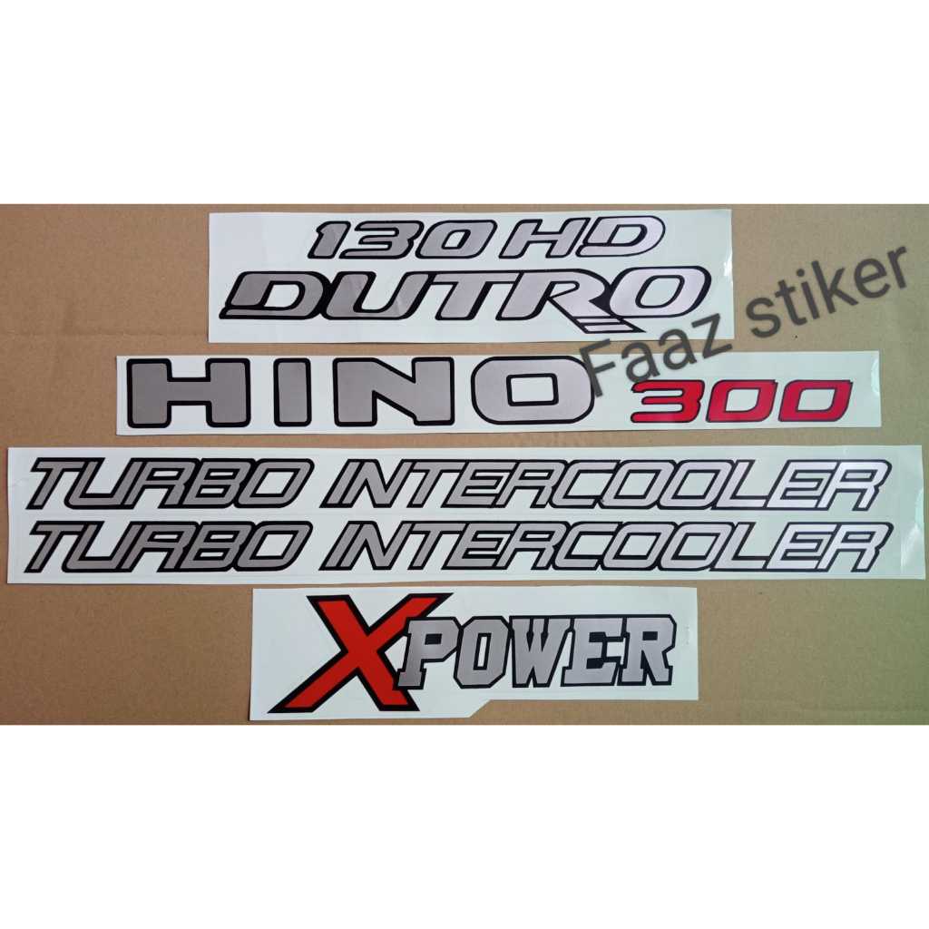 สติ๊กเกอร์ Hino 300 turbo intercooler XPower 130 HD DUTRO